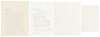 Typed letter by Zane Grey Addressed to O.J. Whitmer defending himself from a charge of plagiarism - with correspondence from Buffalo Jones and O.J. Whitmer
