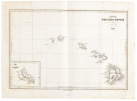 Carte de Iles Hawaii pour servir au Voyage pittoresque autour du Monde