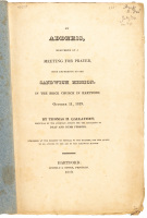 An Address, Delivered at a Meeting for Prayer, with Reference to the Sandwich Mission, in the Brick Church in Hartford, October 11, 1819
