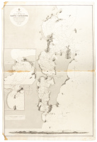 South America. Brazil. Island and Strait of Santa Catharina...