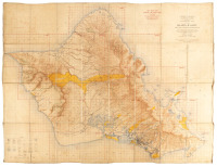 Topographic Map of the Island of Oahu: City and County of Honolulu