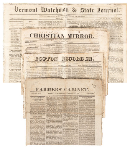 17 newspapers with articles on the Hawaiian and Sandwich Islands from the 19th century