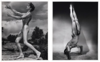 Two photographs of physique models