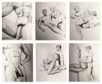 12 erotic photographic prints by unknown artist
