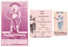 Three pieces of ephemera related to Divine in The Neon Woman