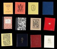 17 miniature volumes by Frank or Eleanor Irwin, published by Hillside Press.