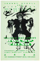 Invitation card for Malcolm McLaren's "Swamp Thing"