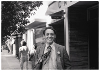 Harvey Milk in Front of His Castro Street Camera Store