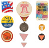 Nine political gay pins