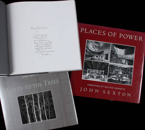 Lot of three photography books by John Sexton, two inscribed