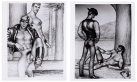 Two erotic photographic prints by Tom of Finland