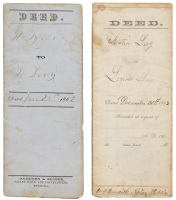 Two deeds for early Jewish settlers and miners
