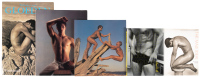 Five volumes featuring male nudes