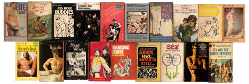 Approx. 90 gay pulps from various distributors