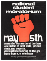 National Student Moratorium / May 5th / remember our murdered brothers and sisters at kent state, jackson state, and augusta.