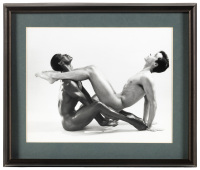 Nude photograph of ballet dancer Mel Tomlinson with unidentified nude dancer