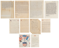WITHDRAWN - Eight soldiers' letters with ephemera from the end of World War One