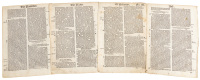 Four leaves from the "Great Bible" of 1540