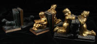 Three Pairs of Ronson Bookends