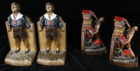 Two pairs of bookends by K & O Company circa 1930.