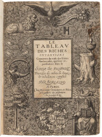 Le Tableau des Riches Inventions: couvertes du voile des feintes amoureuses, qui sont representees dans le songe de Poliphile