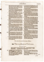 The Wysdome of Solomon, Ecclesiasticus and other apocryphal works from the 1572 edition of the Bishops Bible