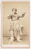 "Hawaiian Hulahula or dancing girl" - cdv photograph