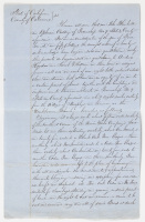 Manuscript deed/quitclaim for a parcel of land in Calaveras County, about eight miles south of Murphys