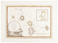 Le Isole della Societa e di Noel Delineate sulle ultime Observazioni del Capitan Cook