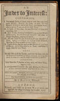 An Index To Interest:... Together with a New-Invented Circle for the Easy Finding the Number of Days Contain'd Between any Two in the Year ...