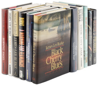 Shelf of Signed Dave Robicheaux detective novels