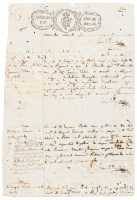 Manuscript entries of mortgaged slaves