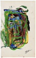 Original oil painting by Charles Bukowski