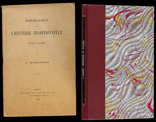 Lot of two monographs by J. Babinski