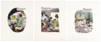 The Captain is Out to Lunch and the Sailors Have Taken Over the Ship - five Crumb Prints