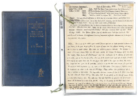 A Bibliography of the Writings of William Somerset Maugham - author's copy and correspondence
