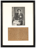Signed manuscript letter by Ernest Dowson
