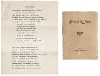 Strange Waters - first edition and manuscript