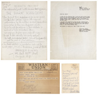 A selection of signed Kenneth Patchen ephemera