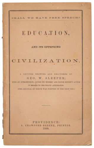 Education and its Offspring, Civilization