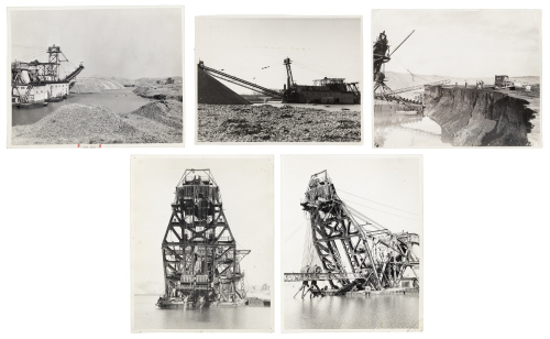 Thirty-two photographs of gold mining in Yuba City