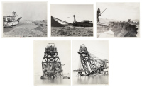 Thirty-two photographs of gold mining in Yuba City