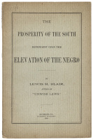 The Prosperity of the South Dependent Upon the Elevation of the Negro