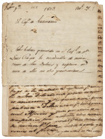 Manuscript telling of cimarrones on the loose
