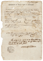 Contract to rent emancipated female slave, Maura