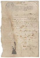 Manuscript discussing arrival of five bozales from Africa