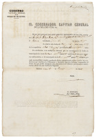Contrata for emancipated slave from Africa