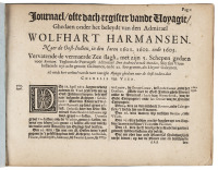 Journael, ofte dach-register vande Voyagie,...Naer de Oost-Indien, in den Iaren 1601 1602 ende 1603. Vervattende de vermaerde zee-slagh, met zijn 5 schepen gedaen voor Bantam...