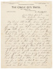 Autograph letter on Alaskan gold rush wintertime conditions - 2
