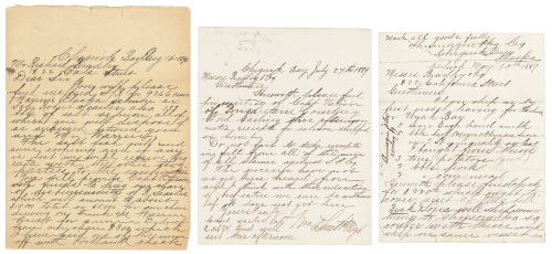 Autograph letters from W.D. Smith, owner of the Shumagin Packing Company